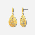 925 STERLING SILVER FILIGREE DANGLED EARRINGS