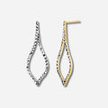925 STERLING SILVER DROP SHAPE EARRINGS