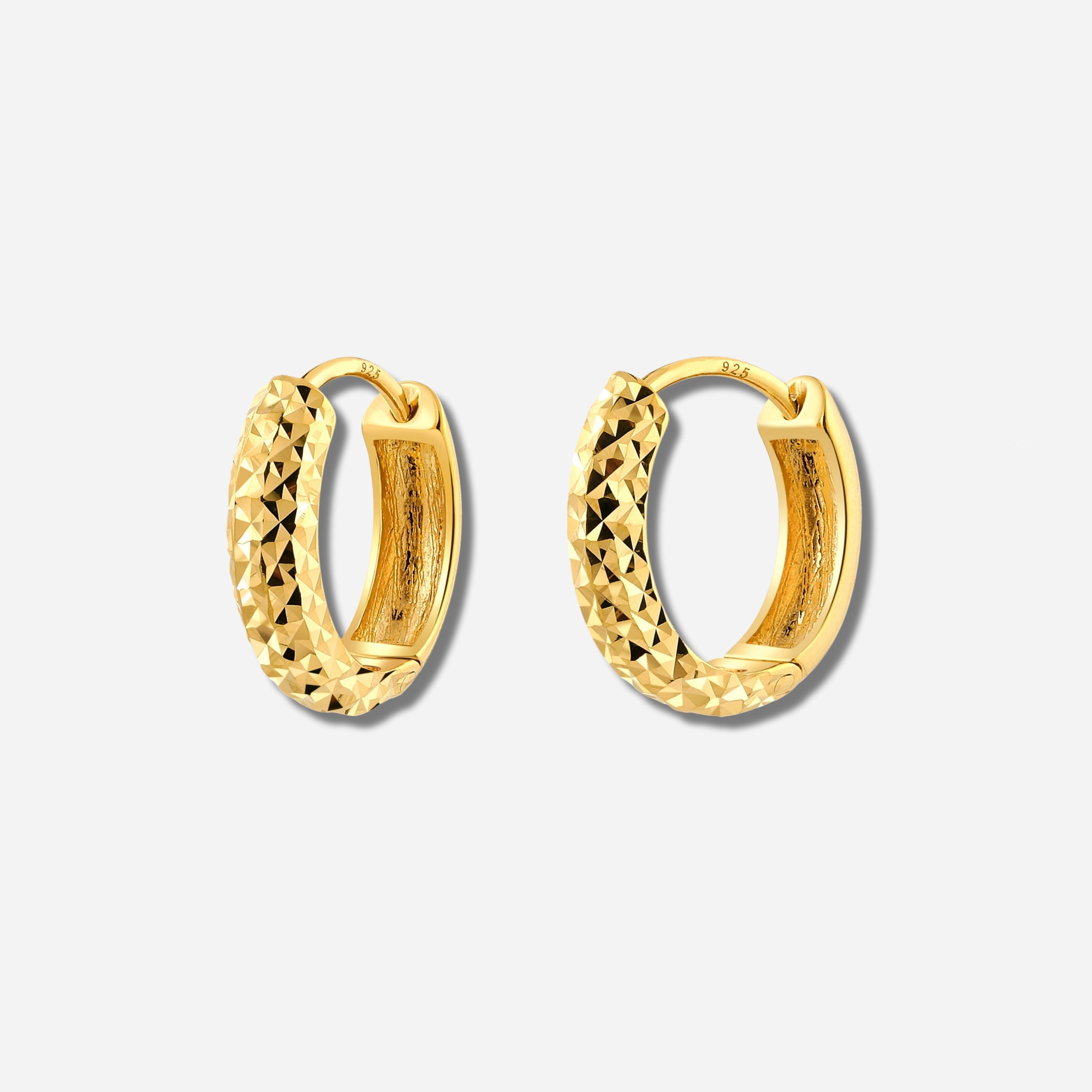 925 STERLING SILVER CLASSIC HUGGIE EARRINGS