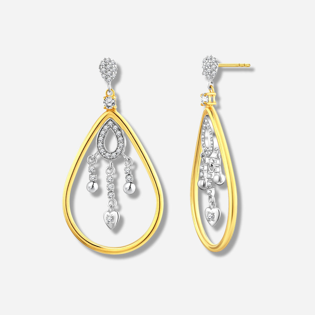 925 STERLING SILVER WATERFALL EARRIINGS