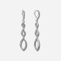 925 STERLING SILVER MARQUISE DANGLE EARRINGS
