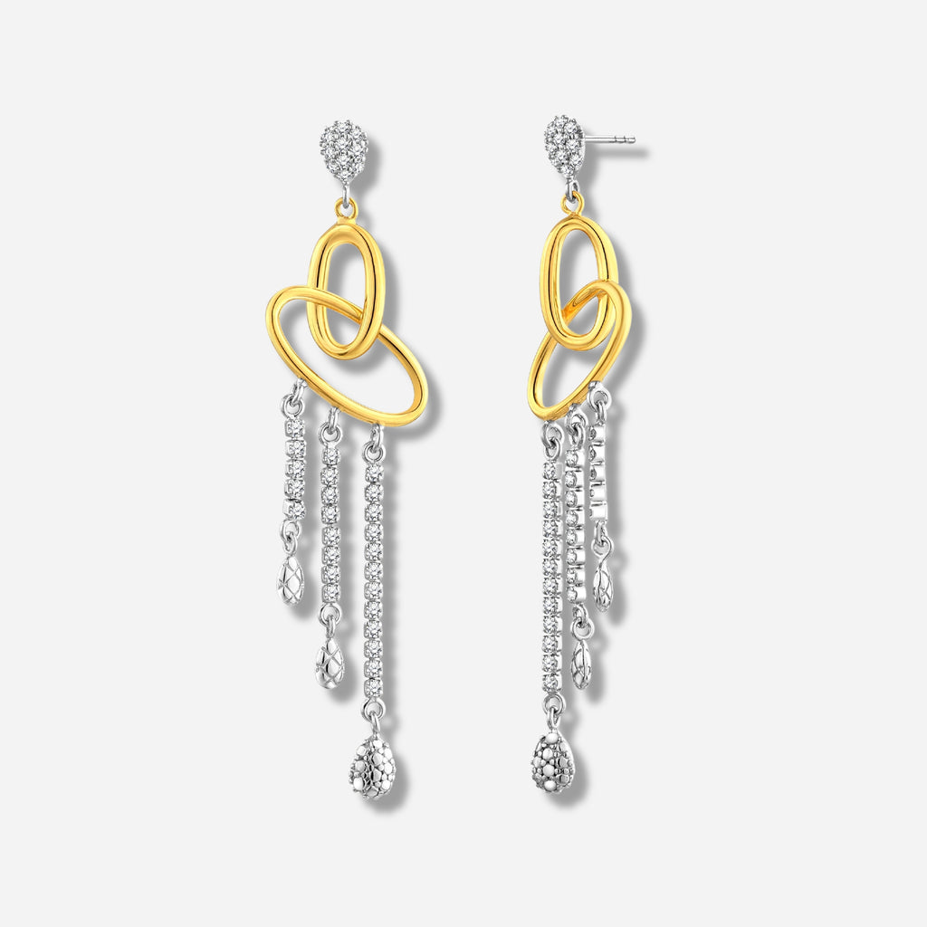 925 STERLING SILVER WATERFALL EARRINGS
