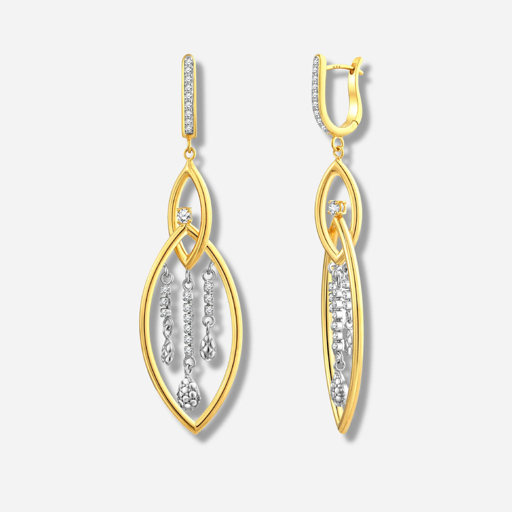925 STERLING SILVER WATERFALL EARRINGS