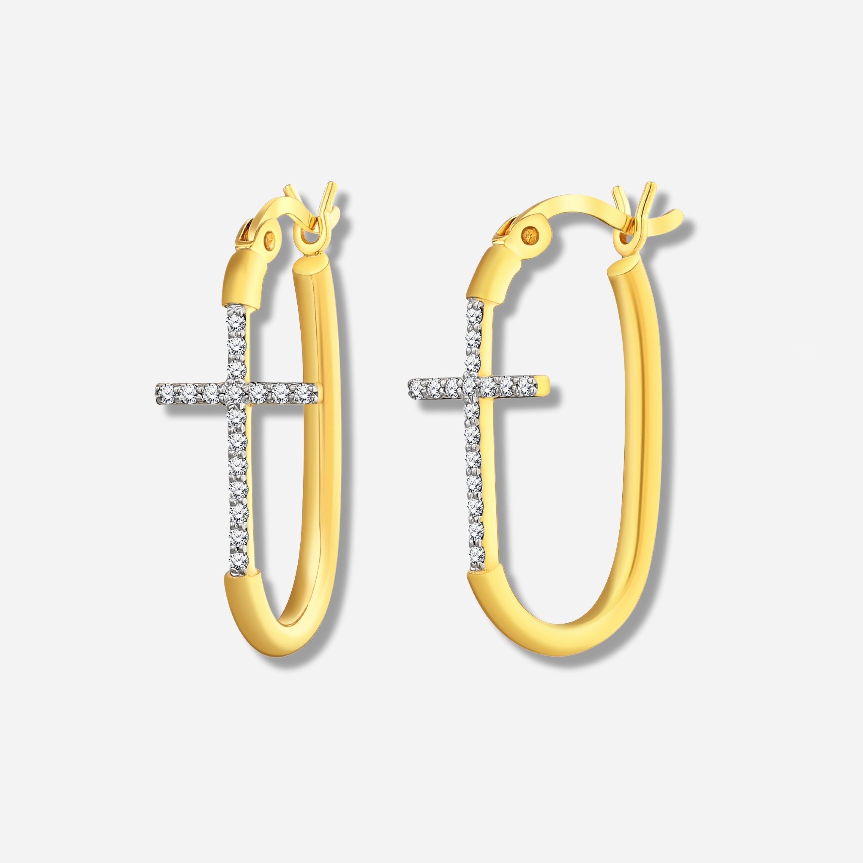 925 STERLING SILVER EARRINGS WITH CUBIC ZIRCONIA