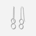 925 STERLNG SILVER 8-SHAPE EARRINGS