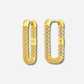 925 STERING SILVER LE MESH HUGGIE EARRINGS