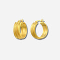 925 STERLING SILVER CLASSIC CURVED EARRINGS