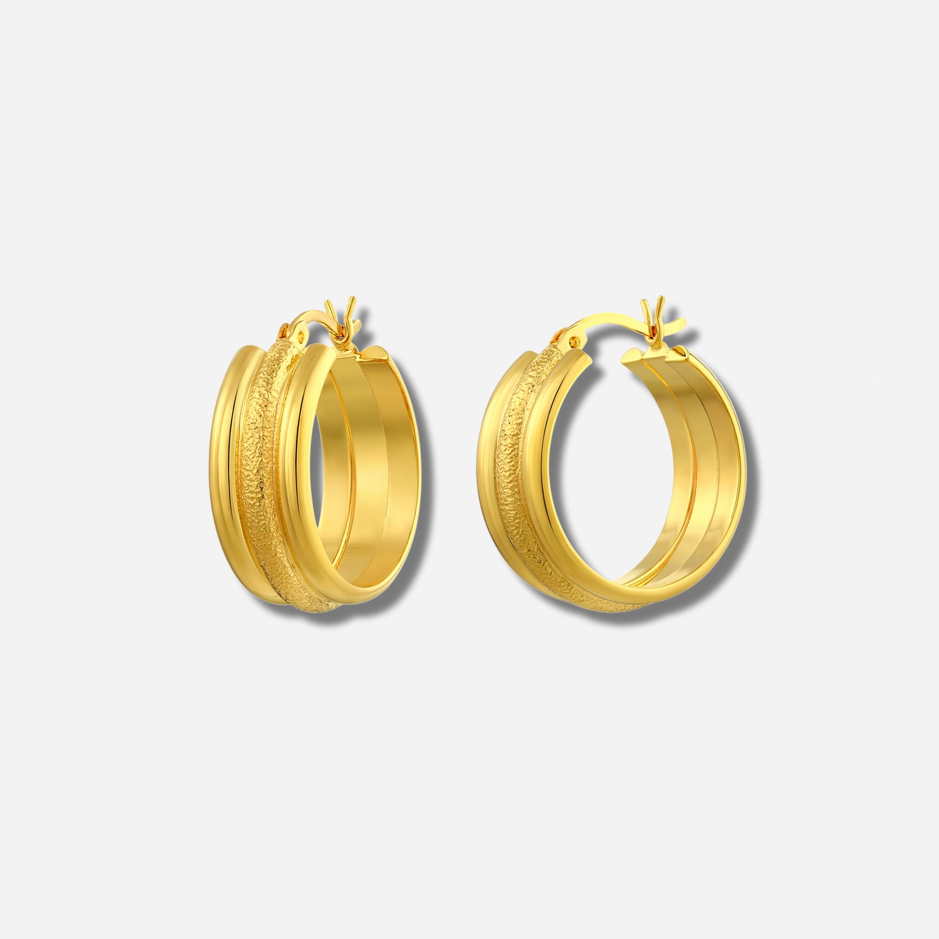 925 STERLING SILVER CLASSIC CURVED EARRINGS