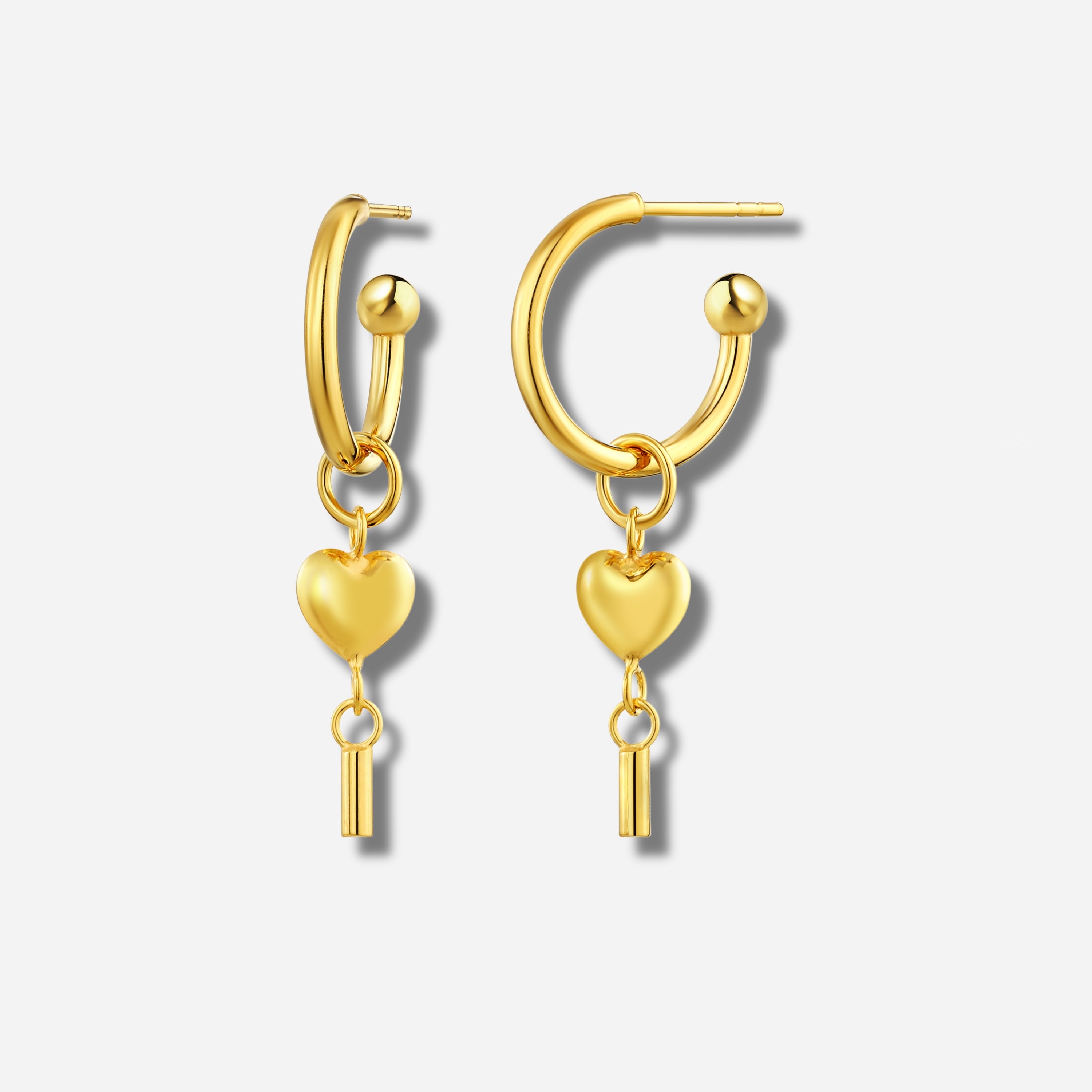 925 STERLING SILVER FANCY DANGLE HOOP EARRINGS