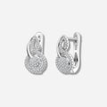 925 STERLING SILVER PAVE SQUASH EARRINGS