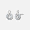 925 STERLING SILVER PAVE RING PENDANT EARRINGS