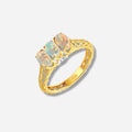 925 STERLING SILVER LE MESH RING WITH ETHIOPIAN OPAL