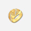 925 STERLING SILVER LE MESH RING WITH WHITE SAPPHIRE