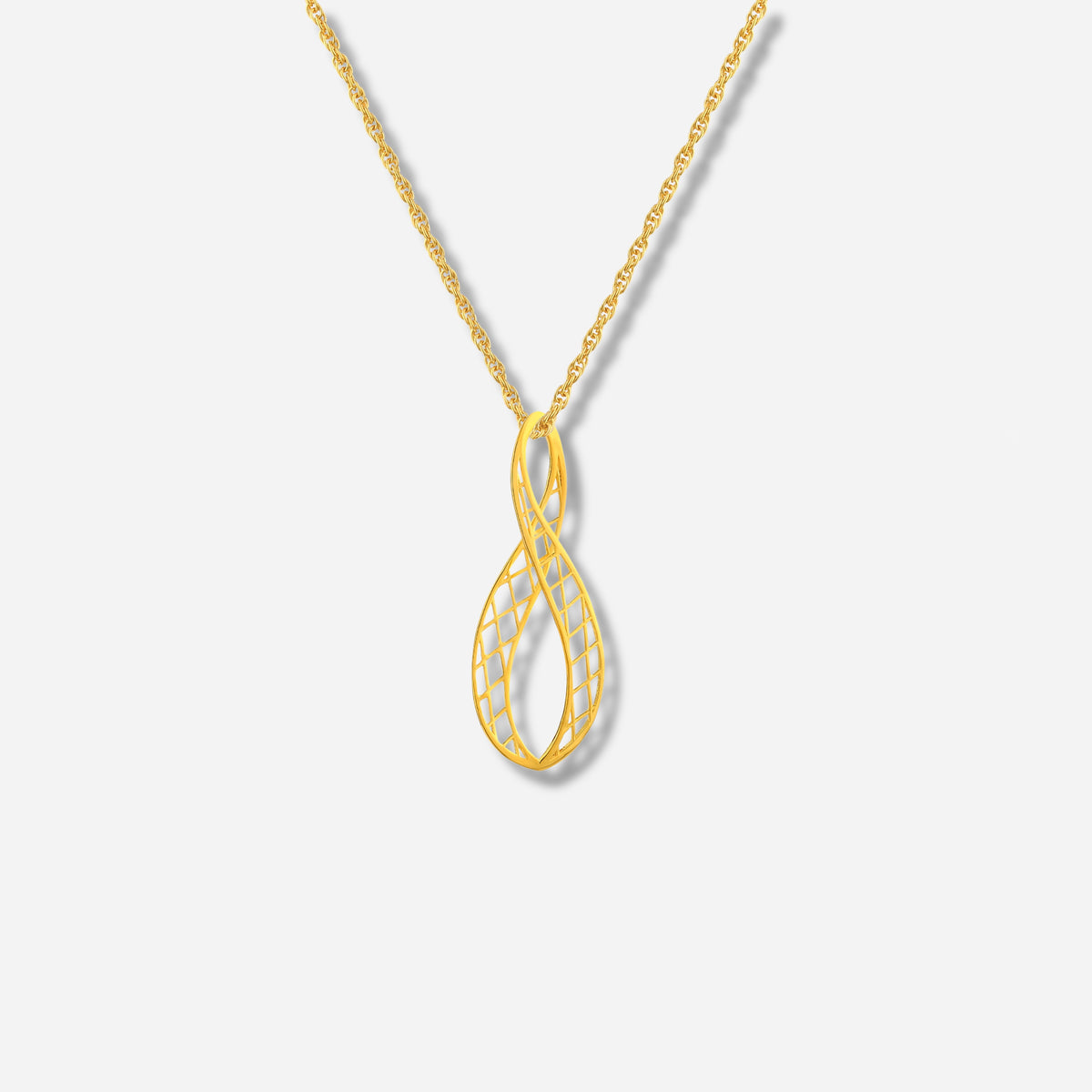 925 STERLING SILVER LE MESH INFINITY PENDANT NECKLACE