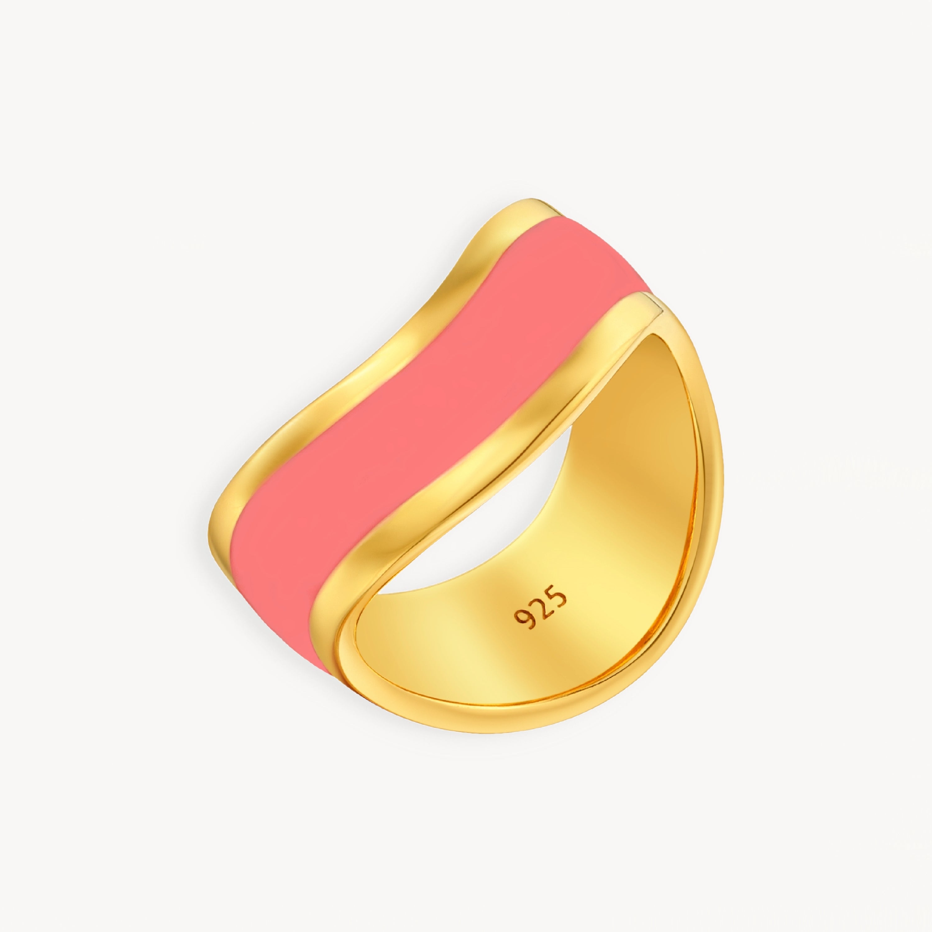 925 STERLING SILVER ENAMELED RING