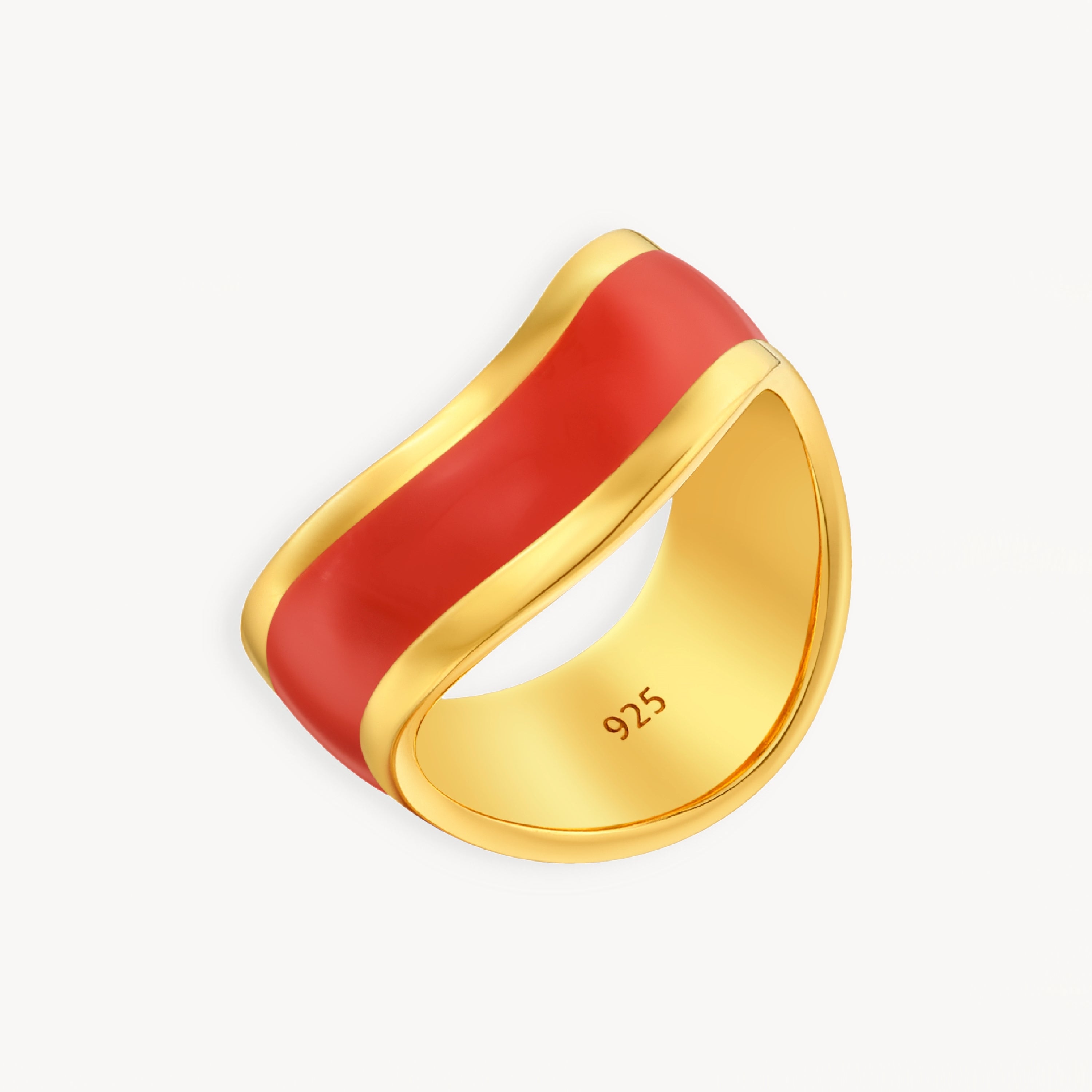 925 STERLING SILVER ENAMELED RING