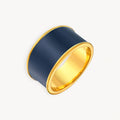 925 STERLING SILVER ENAMELED RING