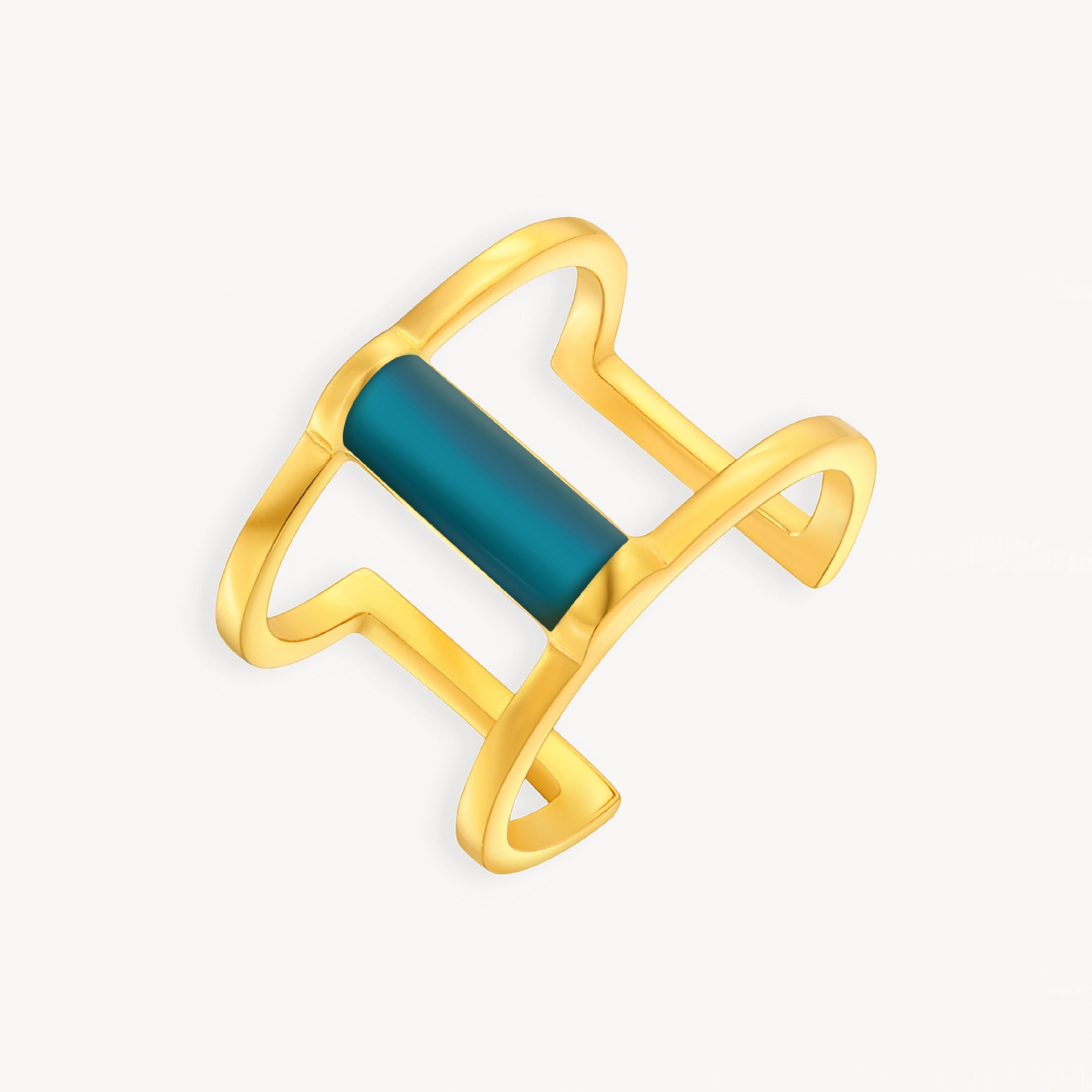925 STERLING SILVER ENAMELED RING
