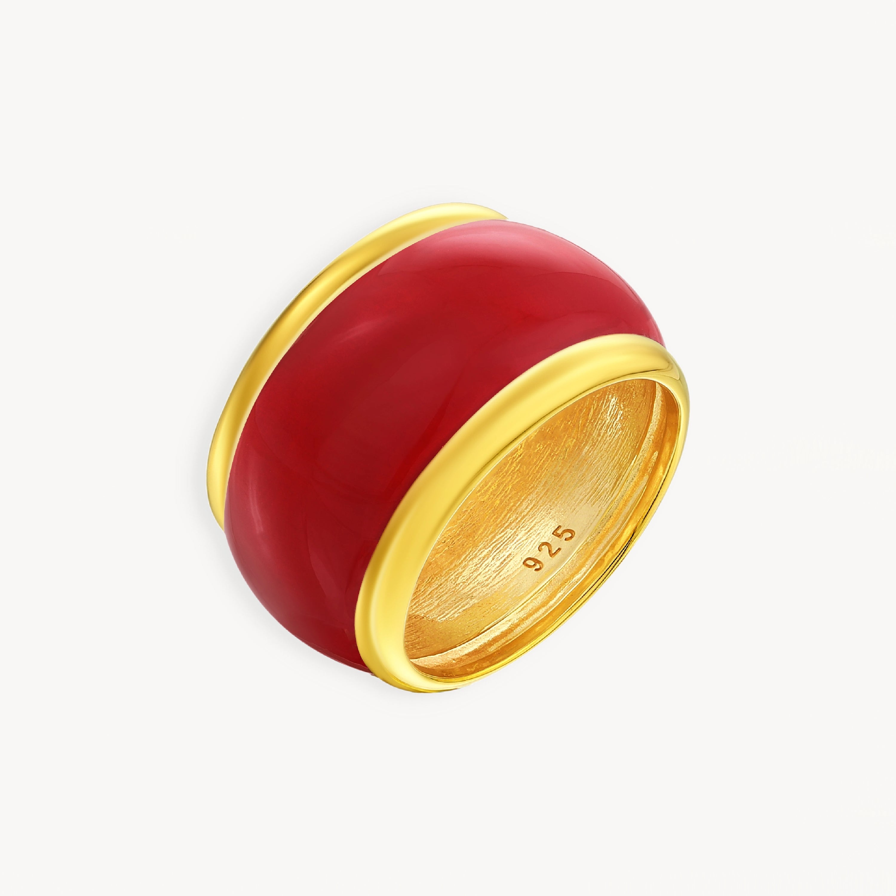 925 STERLING SILVER ENAMELED RING