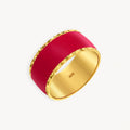925 STERLING SILVER ENAMELED RING