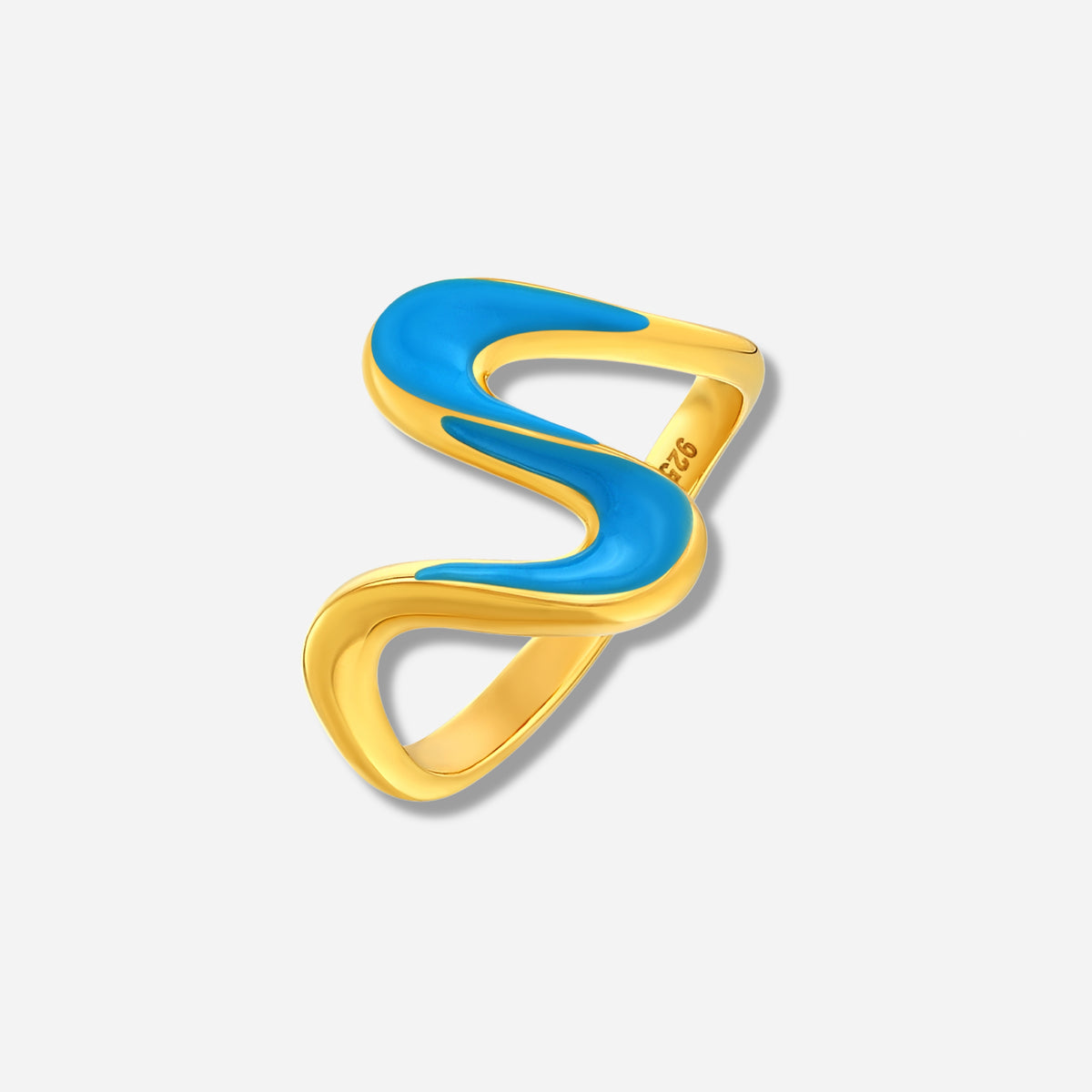 925 STERLING SILVER ENAMELED RING