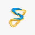 925 STERLING SILVER ENAMELED RING