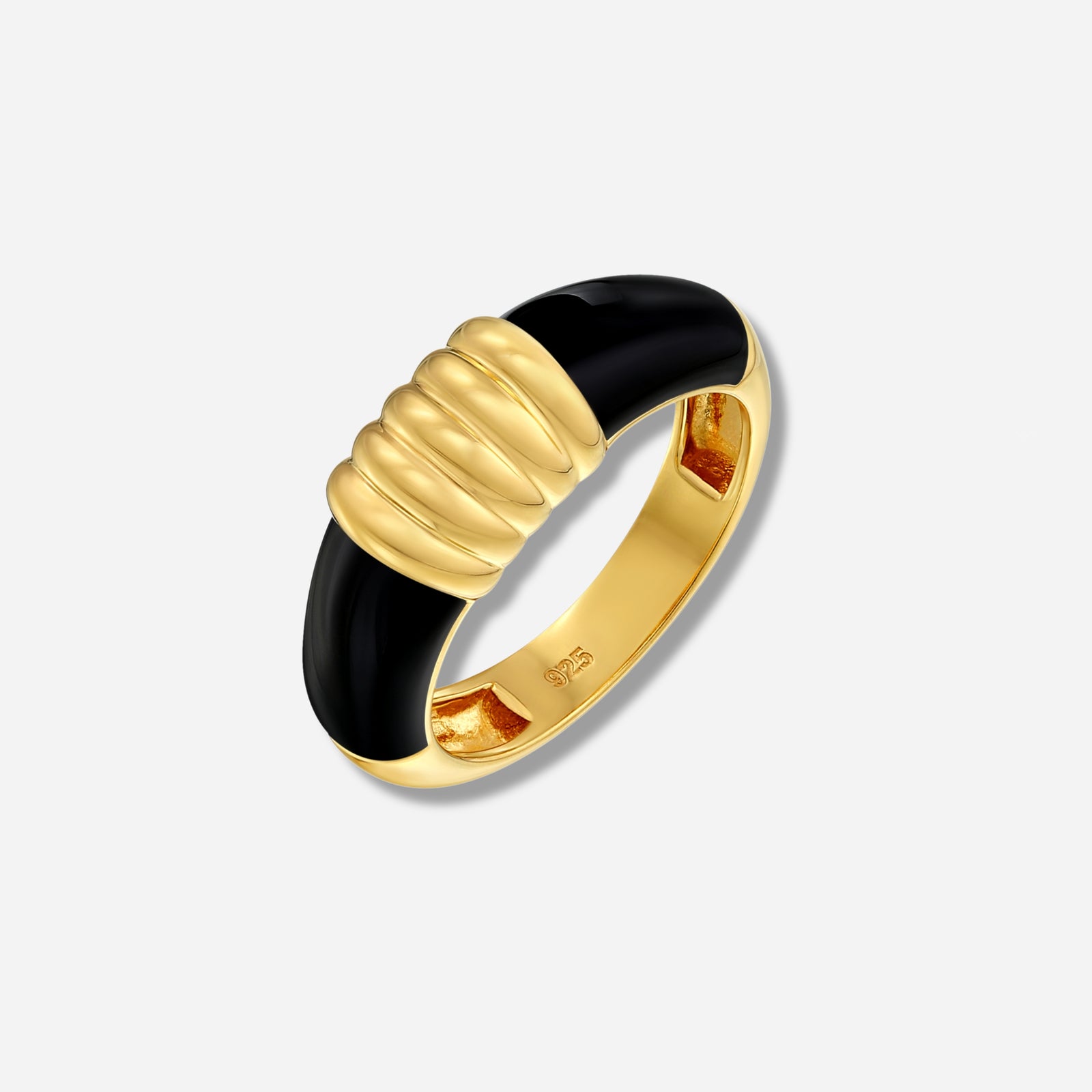 925 STERLING SILVER ENAMELED RING