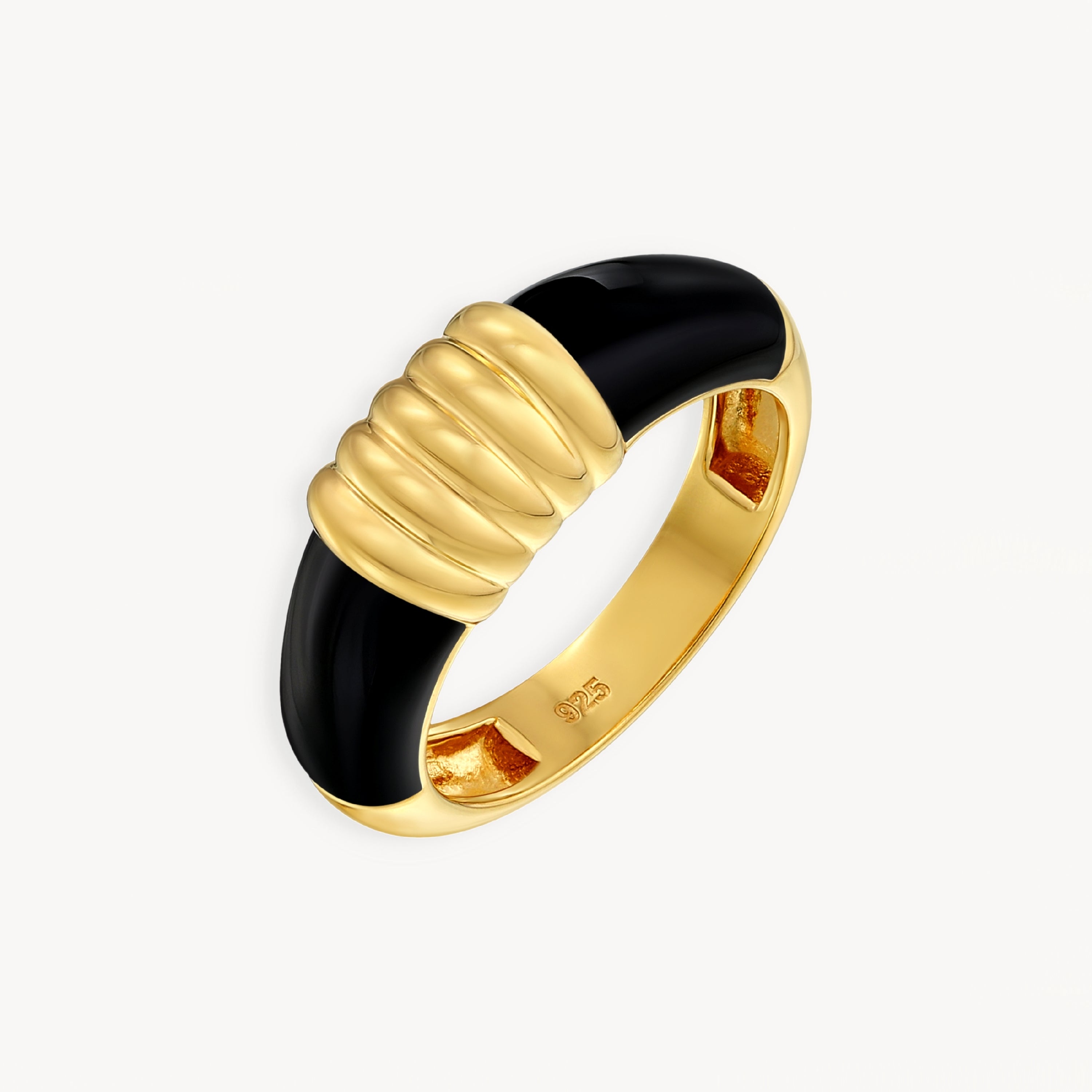 925 STERLING SILVER ENAMELED RING
