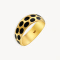 925 STERLING SILVER ENAMELED RING