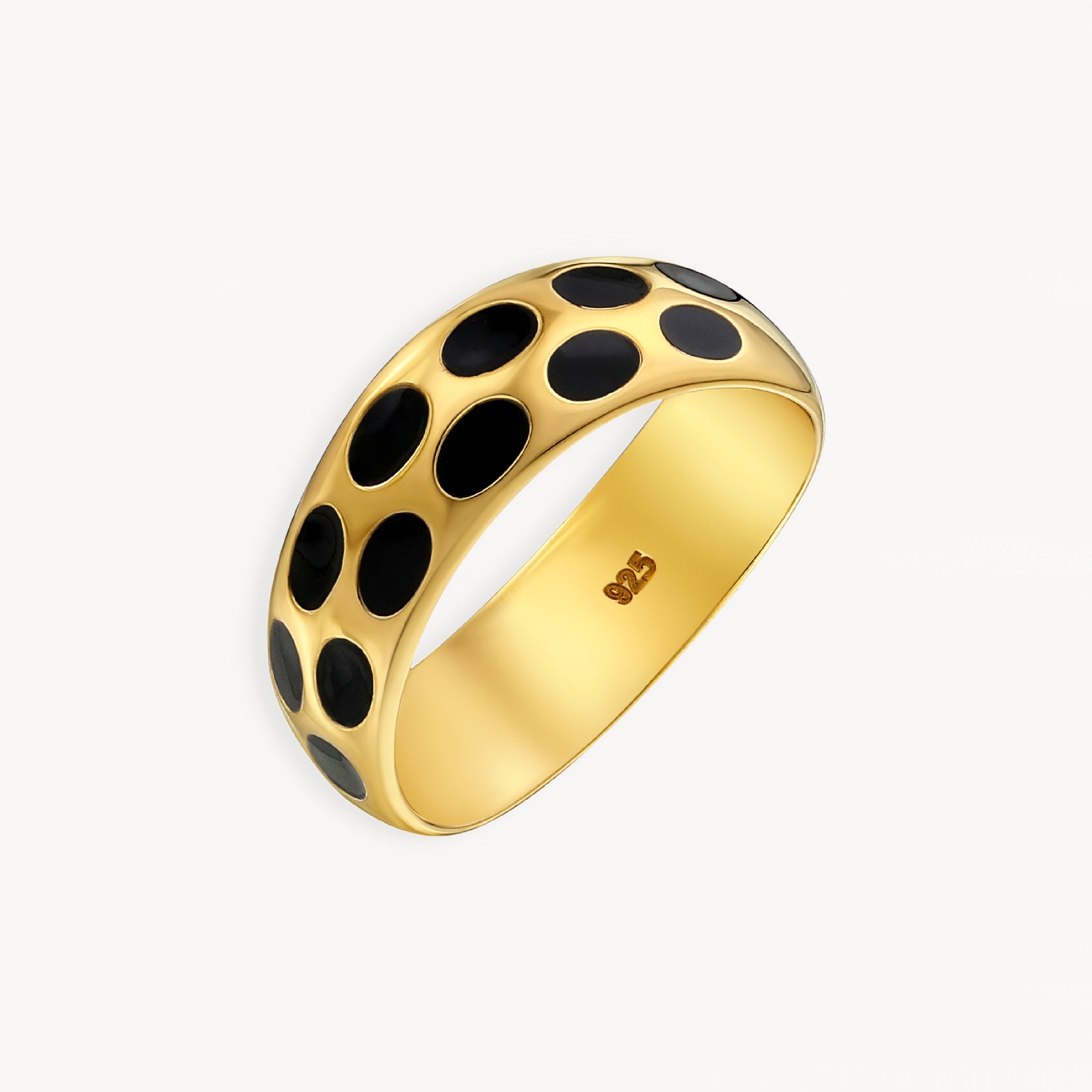 925 STERLING SILVER ENAMELED RING