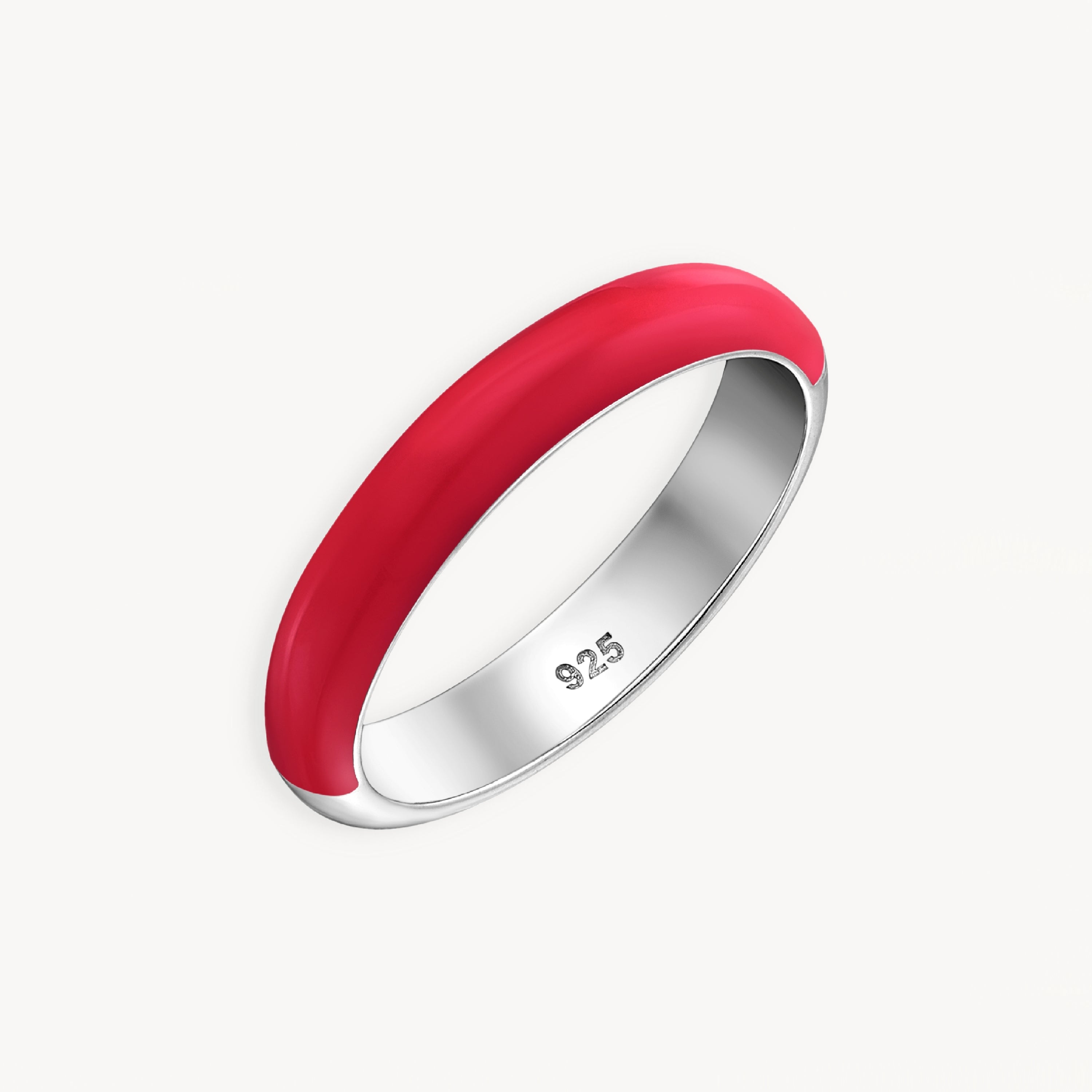 925 STERLING SILVER ENAMELED RING