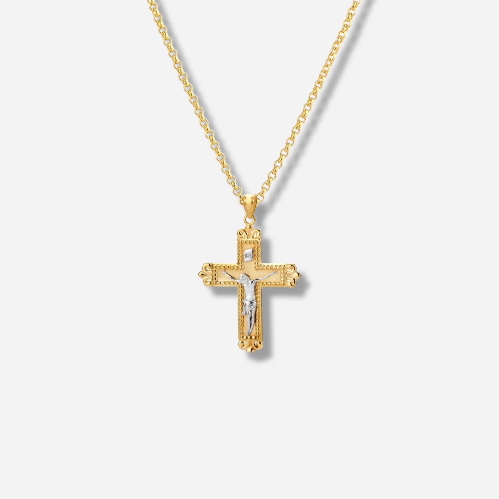 925 STERLING SILVER JESUS CROSS PENDANT