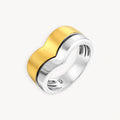 925 STERLING SILVER 2 TONE RING