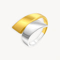 925 STERLING SILVER 2 TONE RING