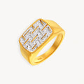 925 STERLING SILVER 2 TONE RING