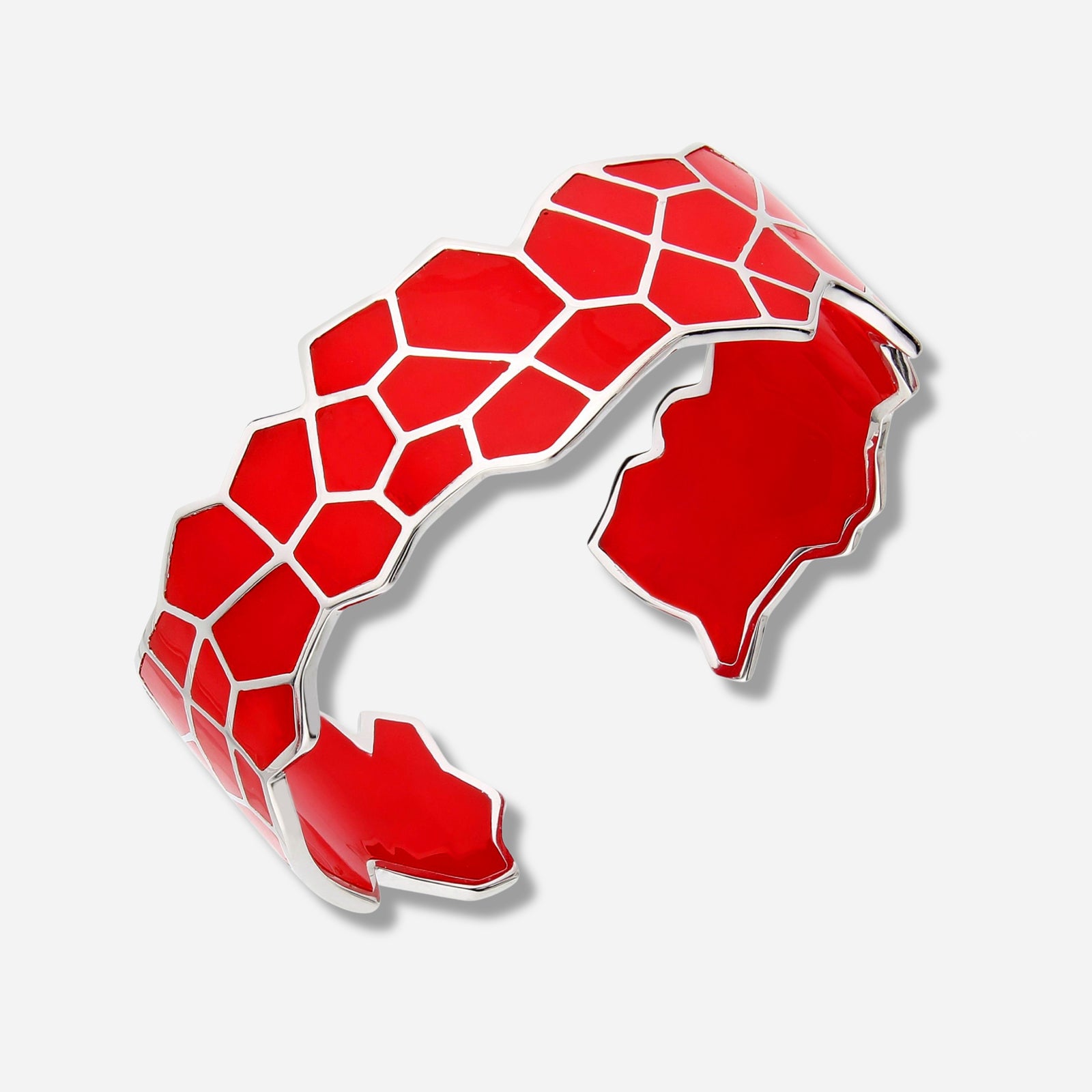 925 STERLING SILVER CLASSIC RESIN WITH ENAMEL BANGLE