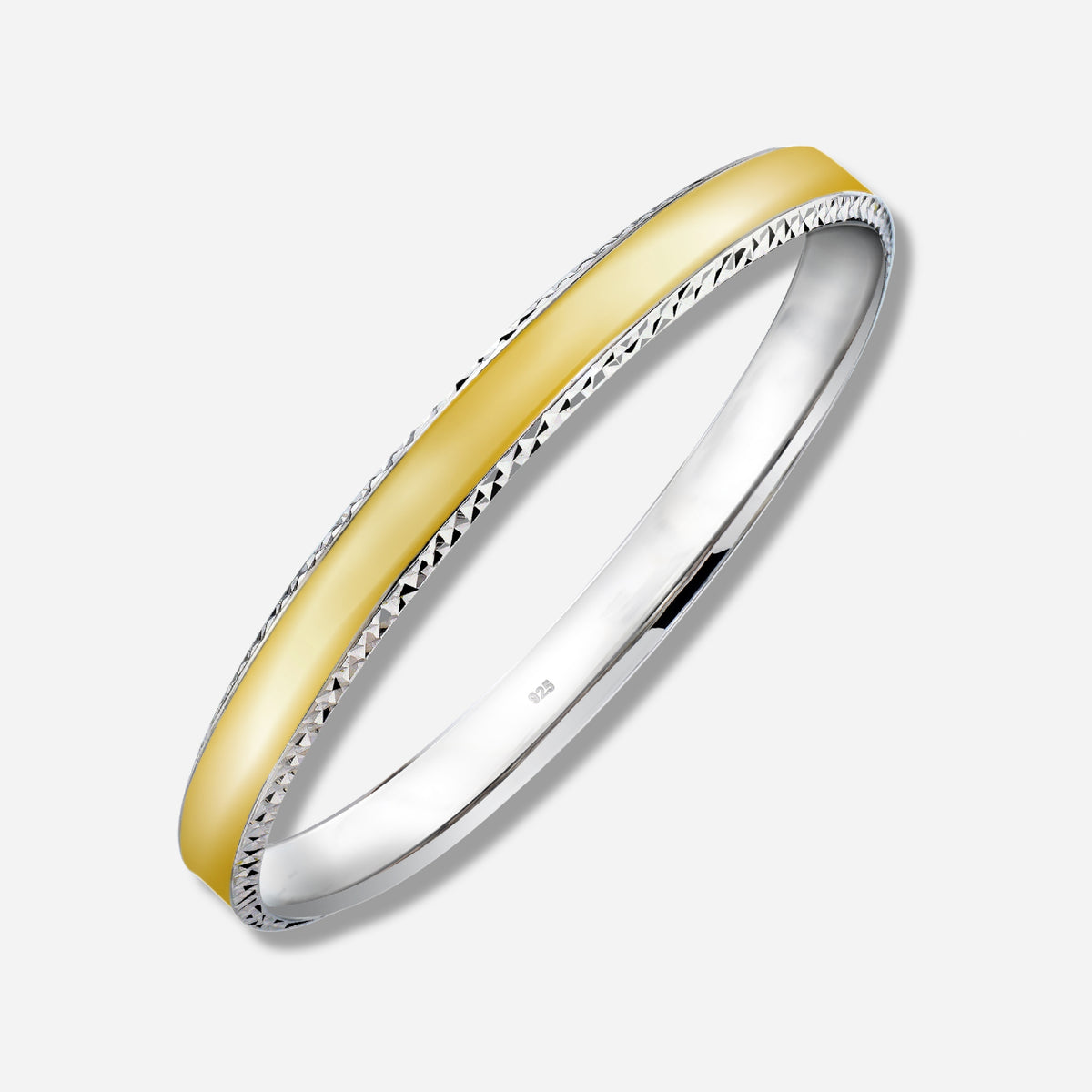 925 STERLING SILVER CLASSIC ENAMEL SLIP ON BANGLE