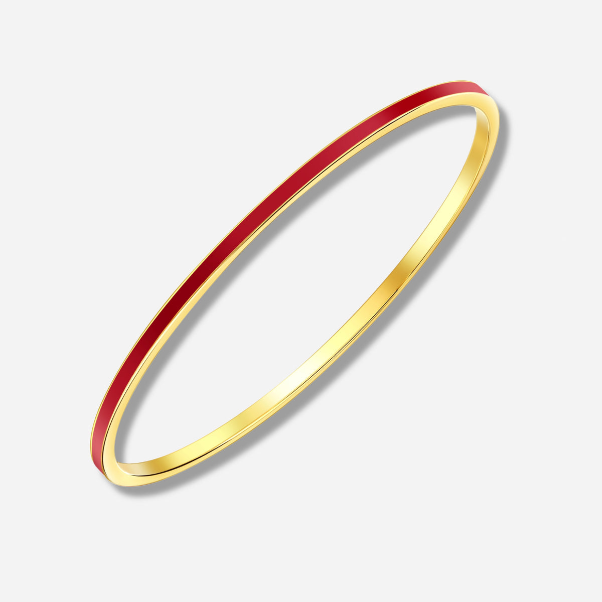 925 STERLING SILVER CLASSIC ENAMEL SLIP ON BANGLE