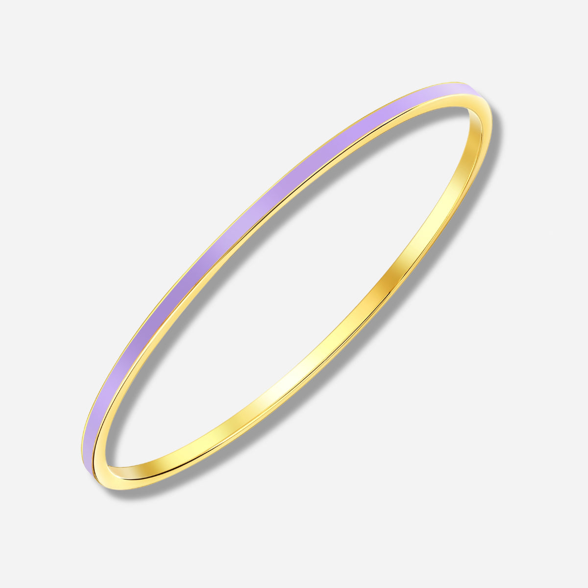 925 STERLING SILVER CLASSIC ENAMEL SLIP ON BANGLE