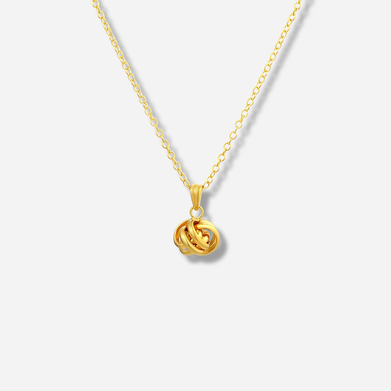 925 STERLING SILVER TWISTED KNOT PENDANT