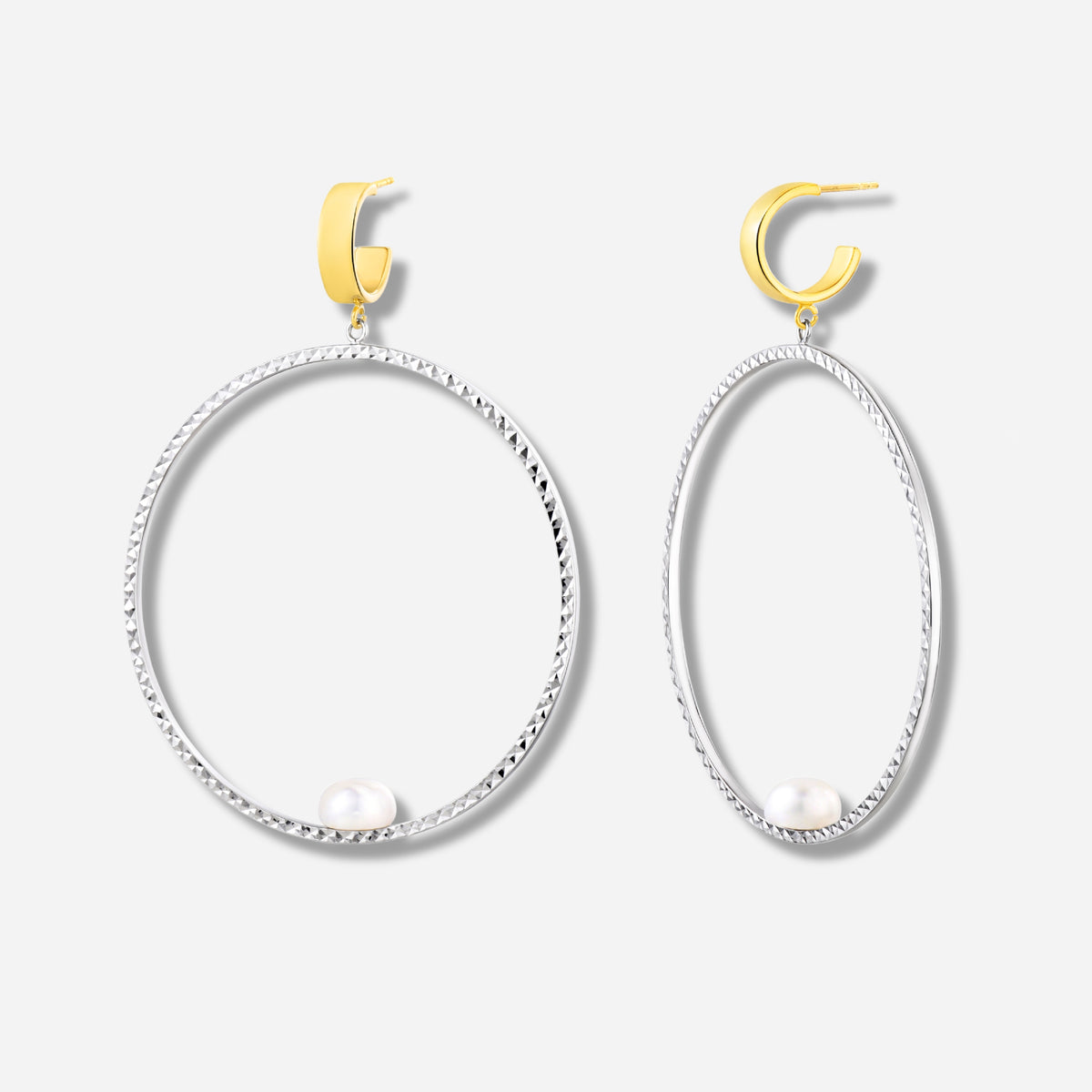 925 STERLING SILVER FRESHWATER PEARLS EARRINGS