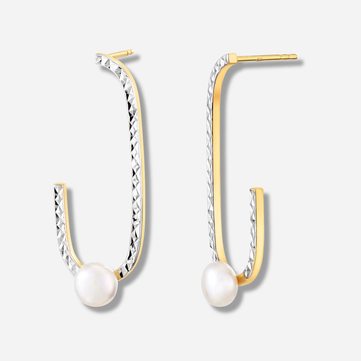 925 STERLING SILVER FRESHWATER PEARLS EARRINGS