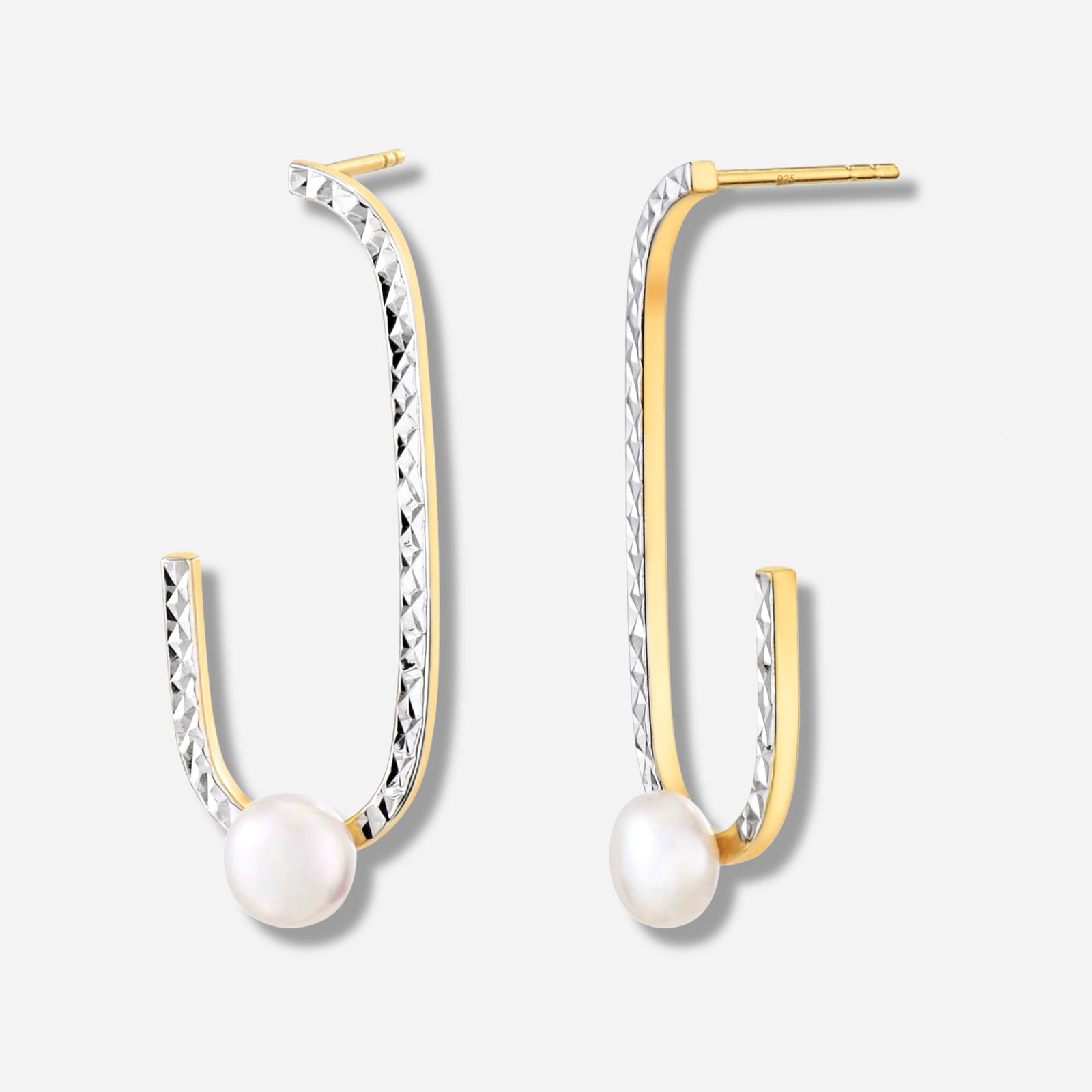 925 STERLING SILVER FRESHWATER PEARLS EARRINGS
