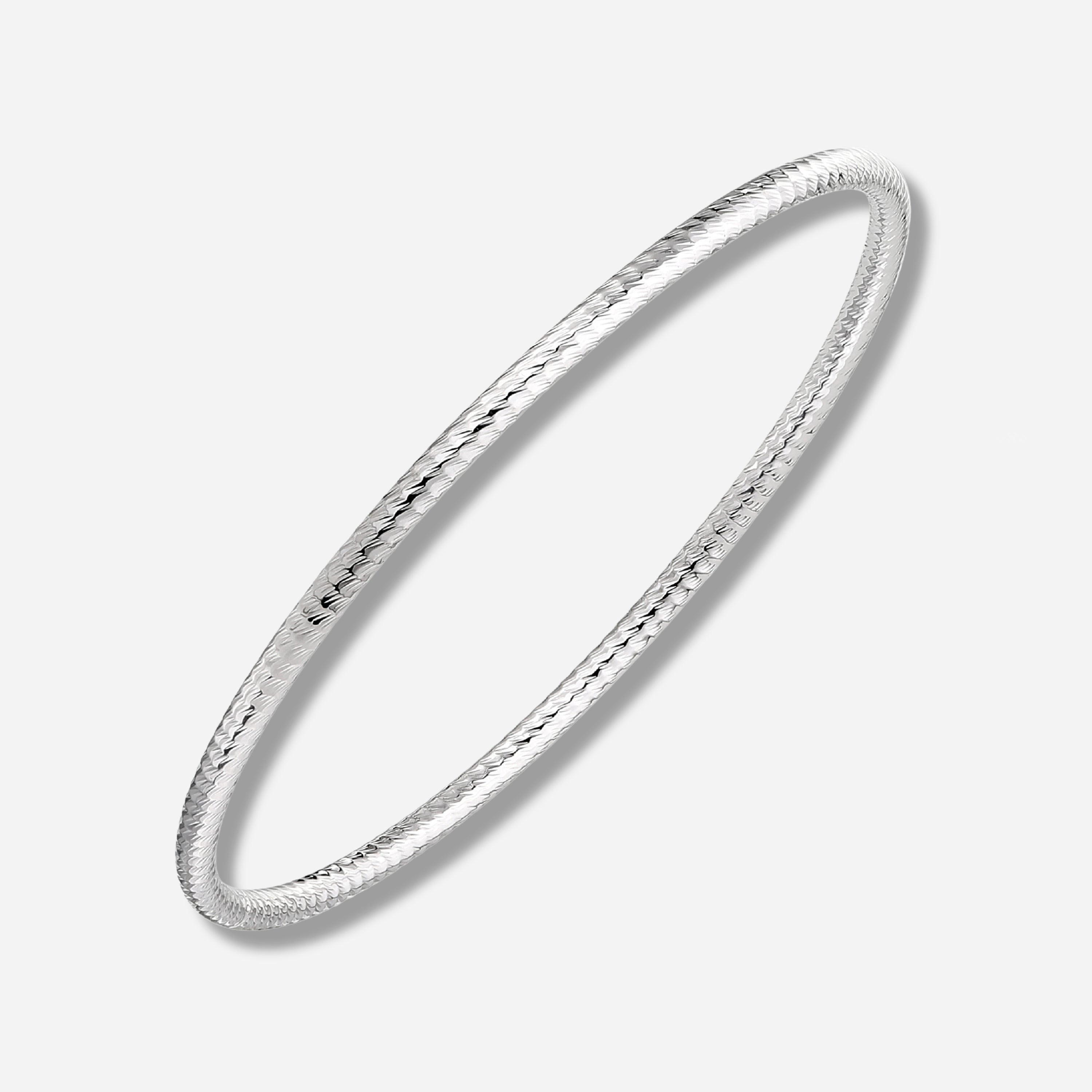 925 STERLING SILVER SLIP ON BANGLE