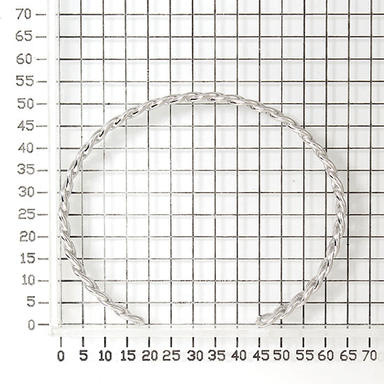 925 STERLING SILVER CURB CHAINE CUFF BANGLE