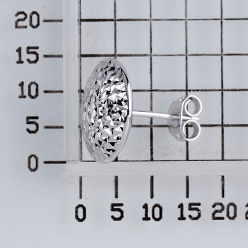 925 STERLING SILVER ROUND STUD EARRINGS