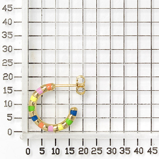 925 STERLING SILVER EARRINGS WITH ENAMEL