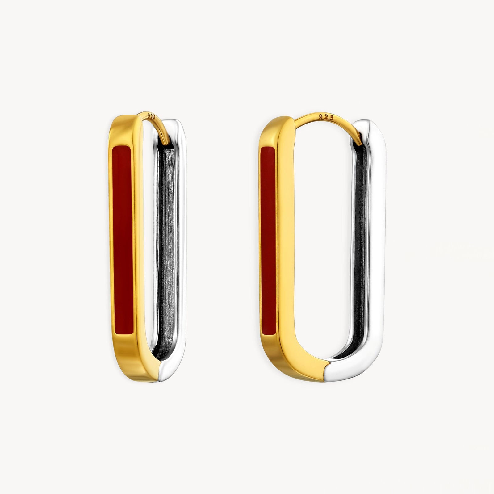 925 STERLING SILVER EARRINGS WITH ENAMEL