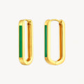 925 STERLING SILVER EARRINGS WITH ENAMEL