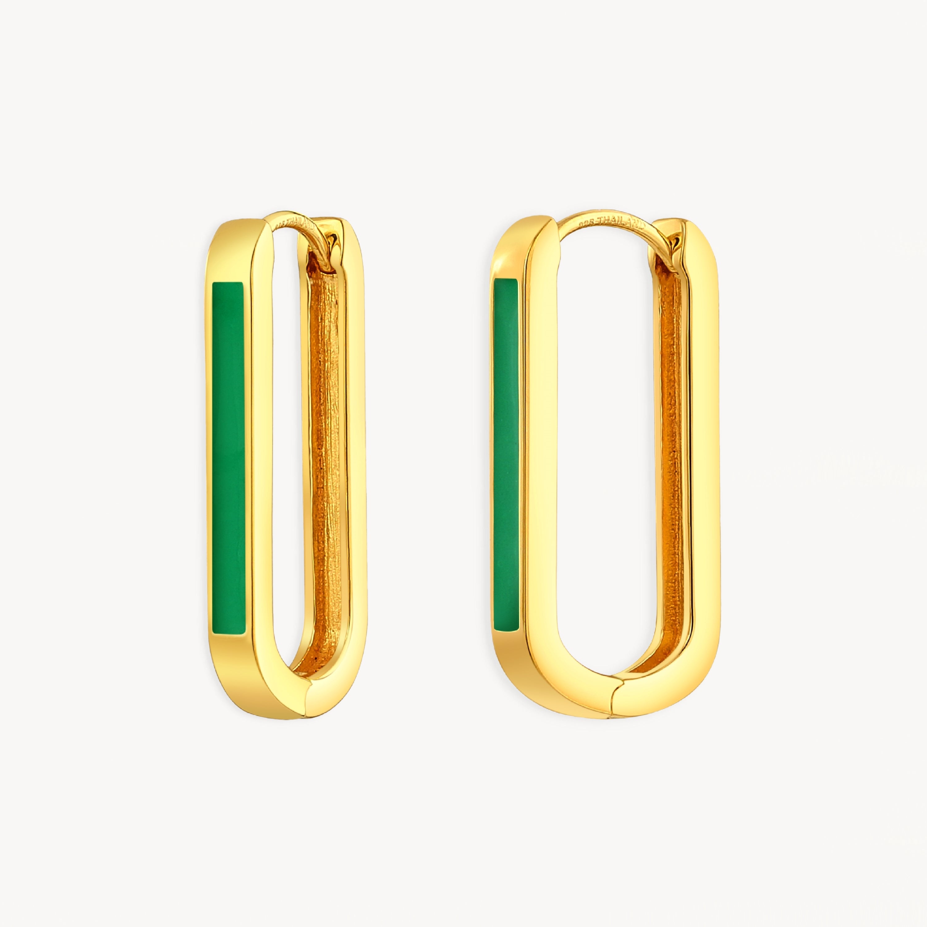 925 STERLING SILVER EARRINGS WITH ENAMEL